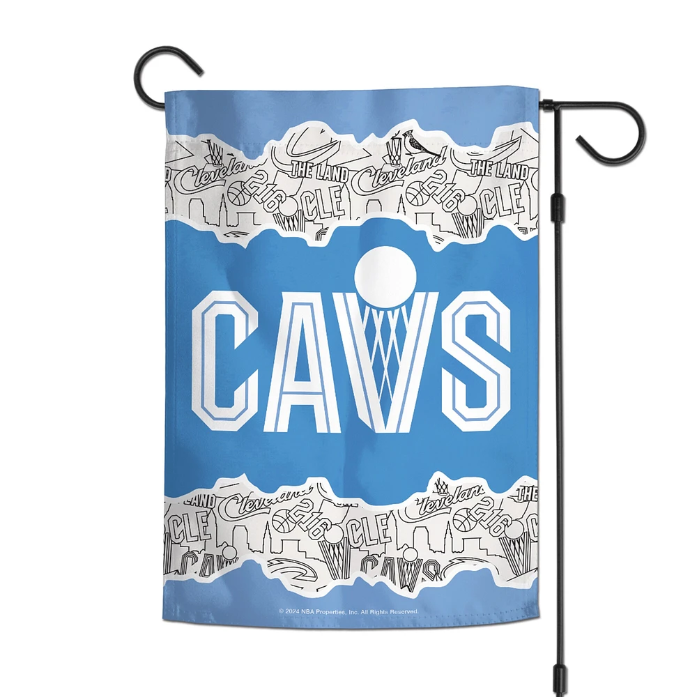 Drapeau de jardin recto verso WinCraft Cleveland Cavaliers 2024/25 City Edition 12" x 18"