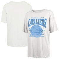 Women's '47  White Cleveland Cavaliers City Edition Down Court Sadie T-Shirt