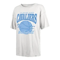 Women's '47  White Cleveland Cavaliers City Edition Down Court Sadie T-Shirt