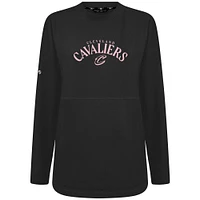 Women's Levelwear  Black Cleveland Cavaliers Mother's Day Beaudry Arched Pullover Sweatshirt