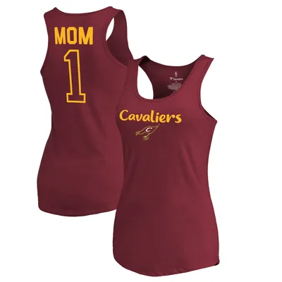 Cleveland Cavaliers Fanatics Branded Women's #1 Mom Tri-Blend Tank Top - Wine