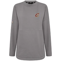 Women's Levelwear Gray Cleveland Cavaliers Beaudry Pullover Sweatshirt
