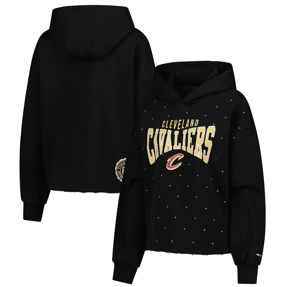 Sweat à capuche court Stella Cleveland Cavaliers noir Tommy Jeans pour femme