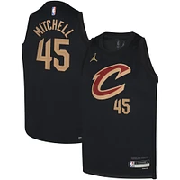 Maillot Jordan Brand Donovan Mitchell noir des Cleveland Cavaliers Swingman pour jeunes - Déclaration