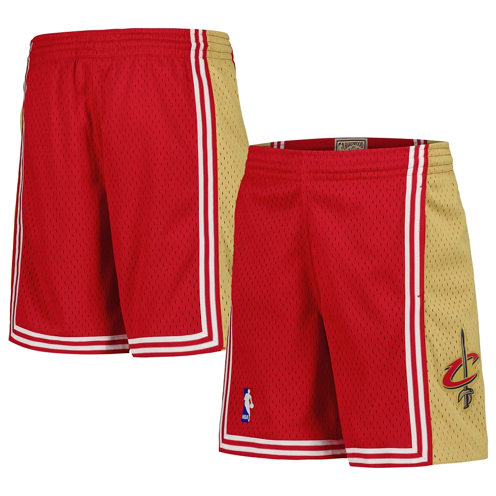 Short Swingman Mitchell & Ness Wine Cleveland Cavaliers Hardwood Classics pour jeunes