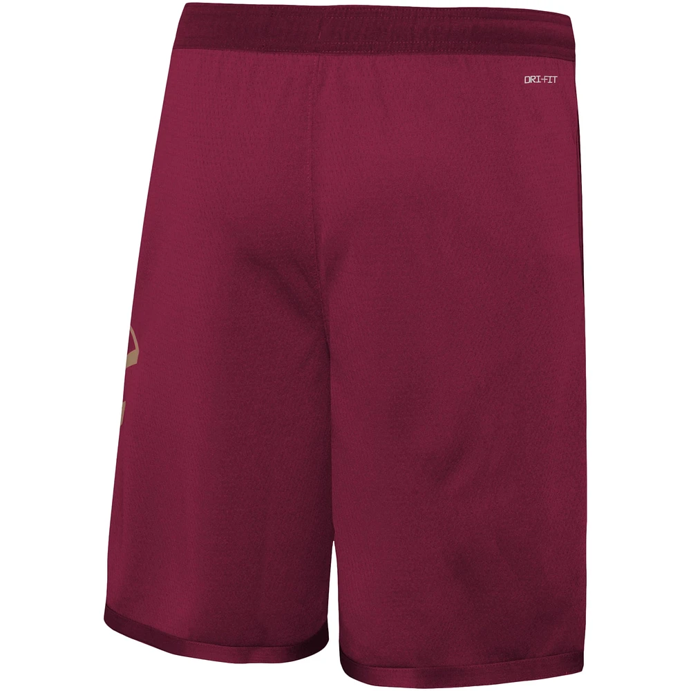 Short Nike Wine Cleveland Cavaliers Icon Edition en maille Performance Swingman pour jeune