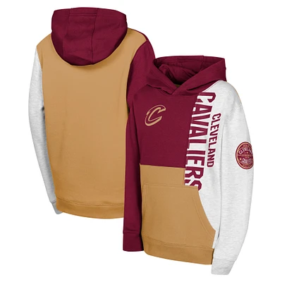 Youth  Wine Cleveland Cavaliers Splash Pullover Hoodie