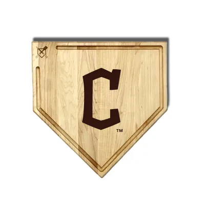 Cleveland Guardians Baseball BBQ 17'' x 17'' Home Plate Cutting Board with Trough