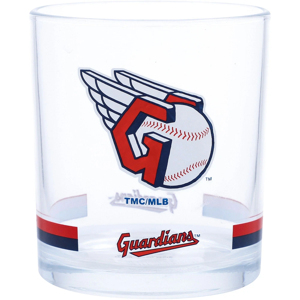 Cleveland Guardians 10oz. Banded Rocks Glass