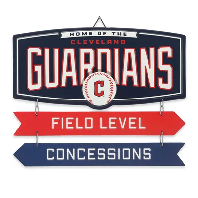 Cleveland Guardians 11.8'' x 14.7'' Field Metal Sign