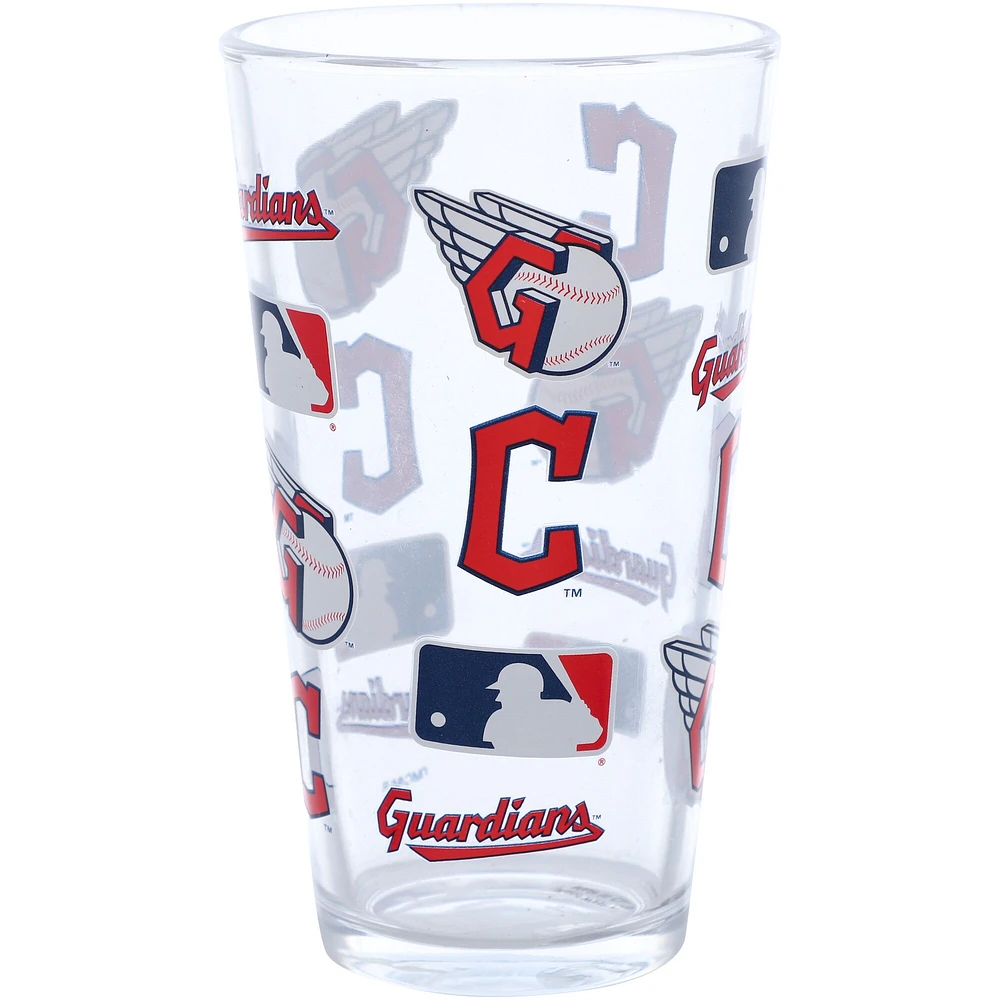 Gardiens de Cleveland 16 oz. Verre à pinte à imprimé intégral