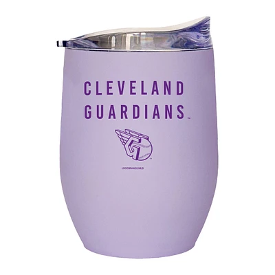 Gardiens de Cleveland 16oz. Gobelet incurvé doux au toucher lavande