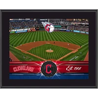 Cleveland Guardians Framed 10" x 13" Sublimated Team Stadium Plaque