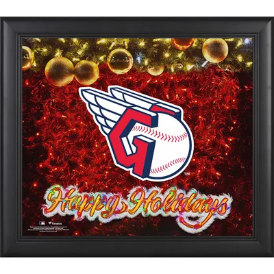 Cleveland Guardians Fanatics Authentic Framed 15'' x 17'' Happy Holidays Collage