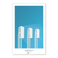 Cleveland Guardians Progressive Field 11'' x 17'' Minimalist Stadium Poster Art Print