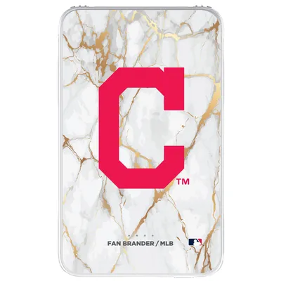 Cleveland Guardians White Marble Design 10,000 mAh Portable Power Pack