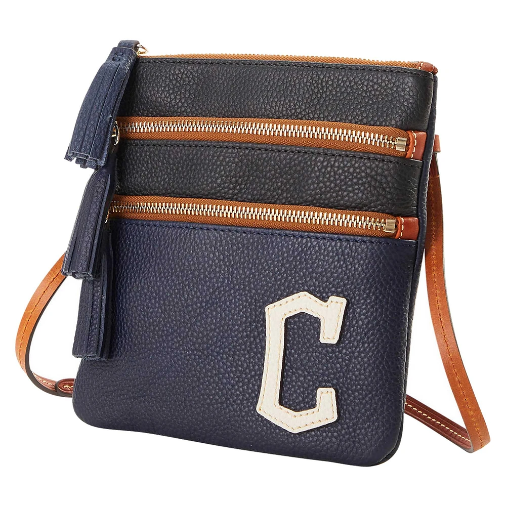 Dooney & Bourke Cleveland Guardians Infield Sac à main à bandoulière triple fermeture éclair