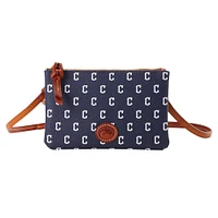 Dooney & Bourke Cleveland Guardians Sac à main à bandoulière avec fermeture éclair sur le dessus