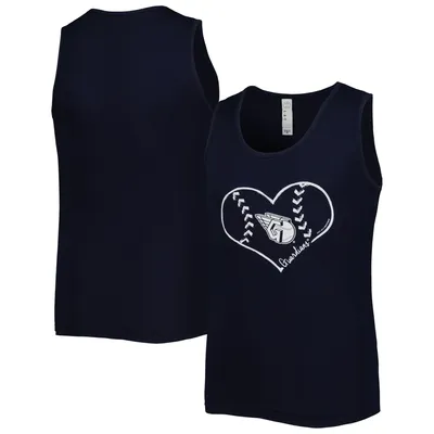 Cleveland Guardians Soft as a Grape Girls Youth Team Tank Top - Navy