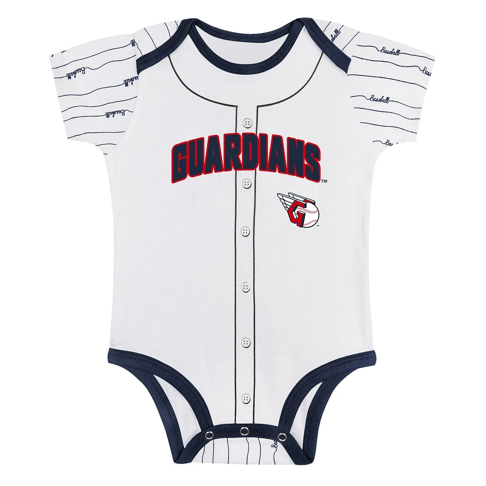 Infant Cleveland Guardians Play Ball 2-Pack Bodysuit Set