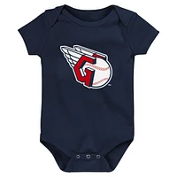 Ensemble de 3 bodys Fan Fanatics Cleveland Guardians Pennant pour bébé