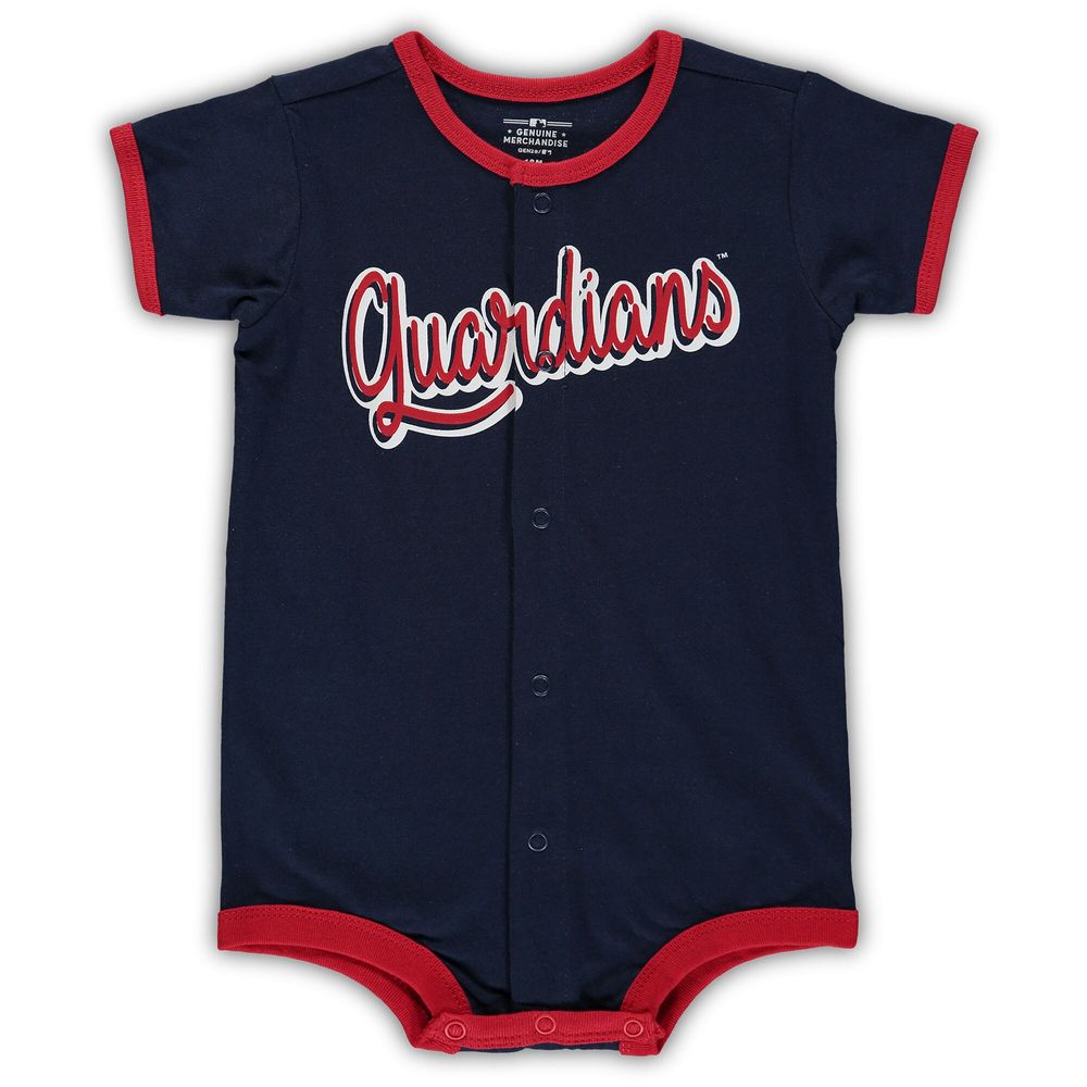 Infant Navy Cleveland Guardians Power Hitter Romper