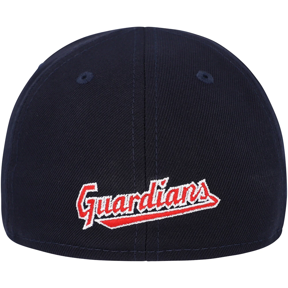 Casquette New Era bleu marine Cleveland Guardians My First 59FIFTY ajustée pour bébé