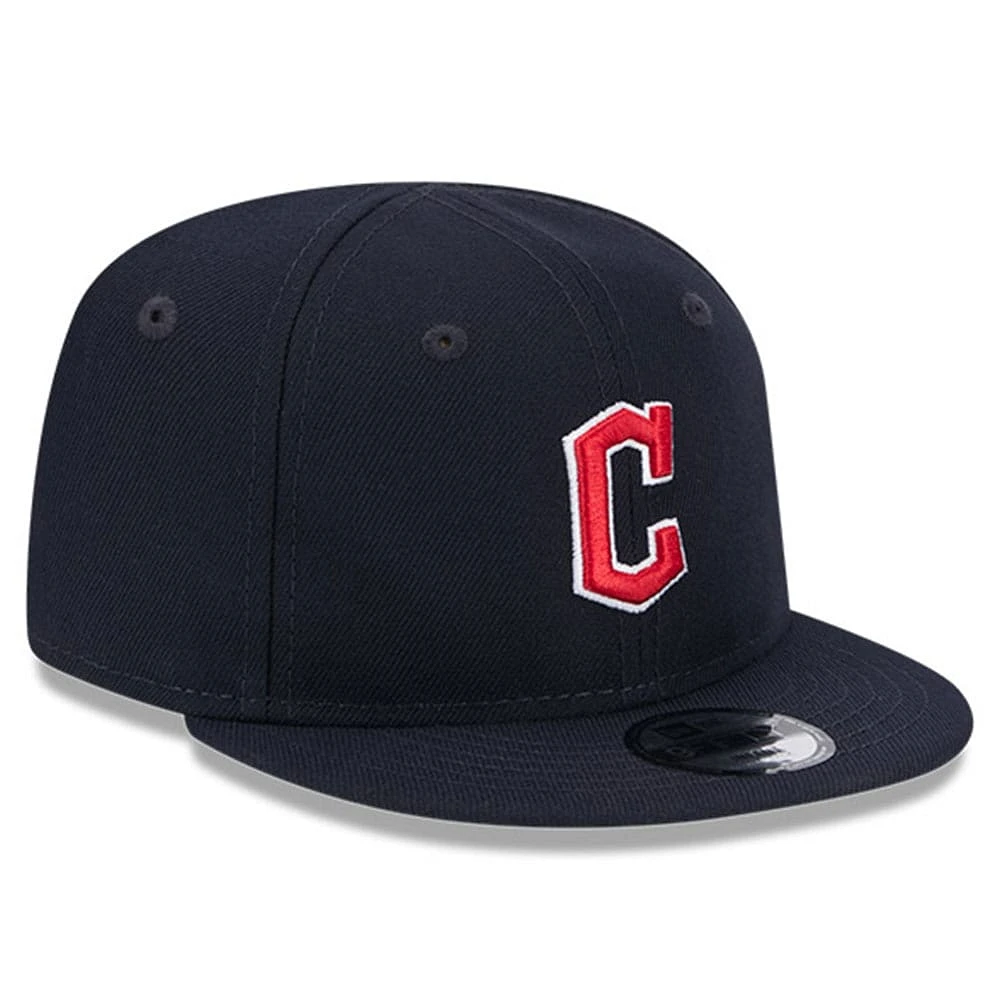 Casquette New Era bleu marine Cleveland Guardians My First 9FIFTY réglable pour bébé