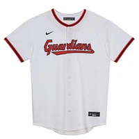 Maillot de réplique vierge à domicile Cleveland Guardians blanc Nike pour bébé