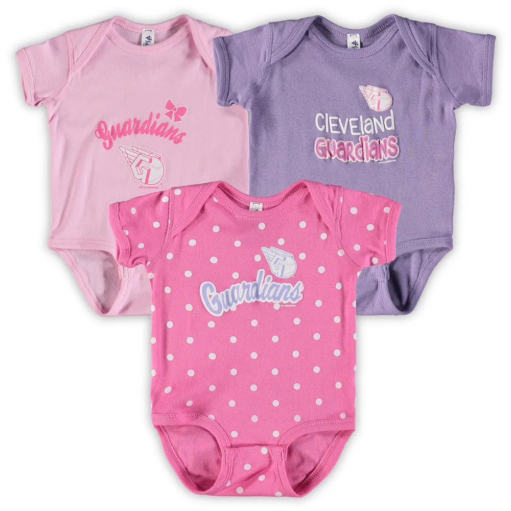 SFG GUARDIANS PINK INFANT GIRLS ROOKIE CREEPER 3 PACK INFGIFPCK