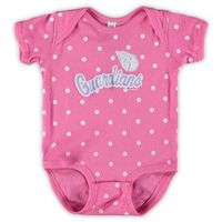 Infant Soft as a Grape Pink/Purple Cleveland Guardians 3-Pack Rookie Bodysuit Set