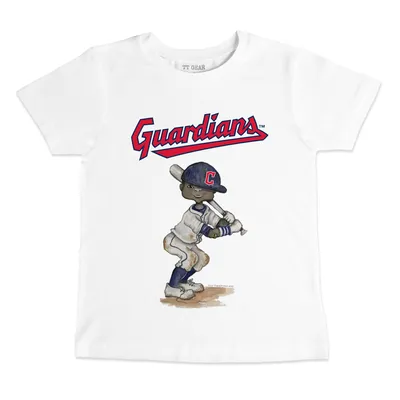 Cleveland Guardians Baseball Flag Tee Shirt 2T / White