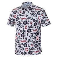 Men's Reyn Spooner  White Cleveland Guardians Pua Performance Polo