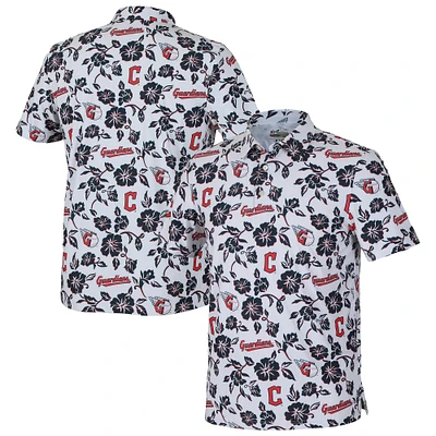 Men's Reyn Spooner  White Cleveland Guardians Pua Performance Polo
