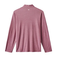 Men's TravisMathew  Red Cleveland Guardians Time to Tailgate Tri-Blend Quarter-Zip Pullover