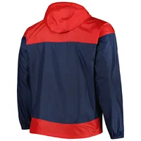 Men's Columbia Navy Cleveland Guardians Flash Forward Challenger Omni-Shade Full-Zip Windbreaker