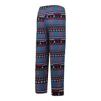 Ensemble haut et pantalon à manches longues en tricot Concepts Sport Cleveland Guardians pour hommes, bleu marine