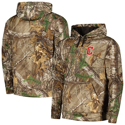 Men's Dunbrooke Camo Cleveland Guardians Champion Realtree Pullover Hoodie