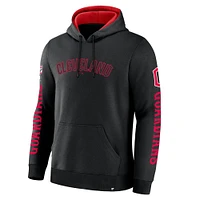 Men's Fanatics  Black Cleveland Guardians Big City Legacy Fleece Pullover Hoodie