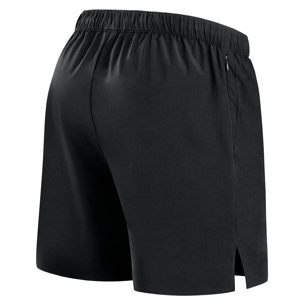 Short tissé noir Cleveland Guardians Front Office Fanatics pour hommes