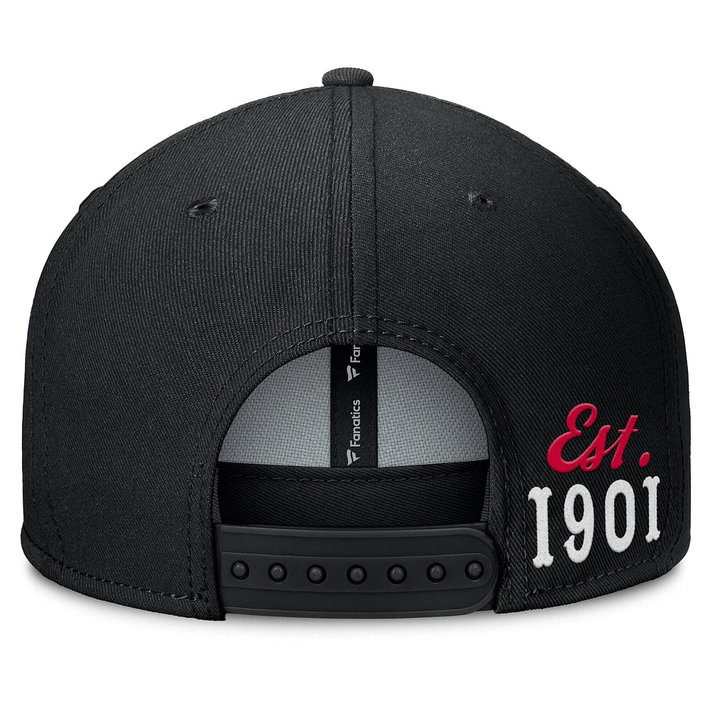 Men's Fanatics Black Cleveland Guardians Walk-Off Bullpen Snapback Hat