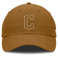 Casquette ajustable marron Cleveland Guardians Act Natural Chopper pour hommes Fanatics