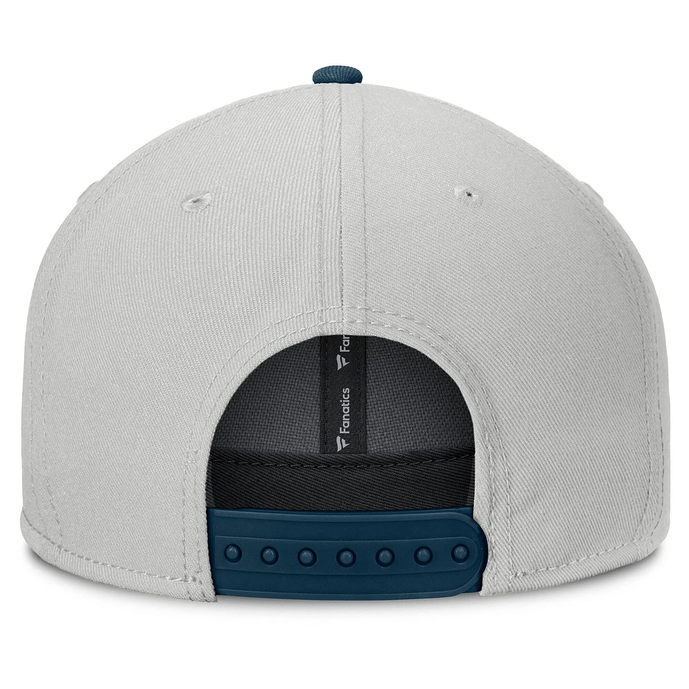 Men's Fanatics Gray Cleveland Guardians Knuckleball Snapback Hat