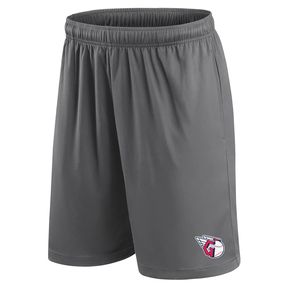 Men's Fanatics Gray Cleveland Guardians Primary Logo Shorts