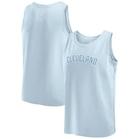 Men's Fanatics Light Blue Cleveland Guardians Elements Tank Top