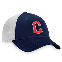 Men's Fanatics Navy/White Cleveland Guardians Team Core Unstructured Trucker Adjustable Hat