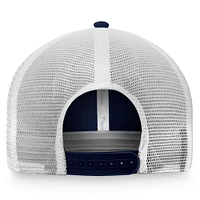 Men's Fanatics Navy/White Cleveland Guardians Team Core Unstructured Trucker Adjustable Hat