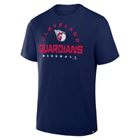 Men's Fanatics Navy Cleveland Guardians Clubhouse Legacy Primary Play T-Shirt