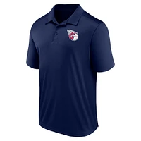 Polo Fanatics bleu marine avec logo des Cleveland Guardians pour hommes