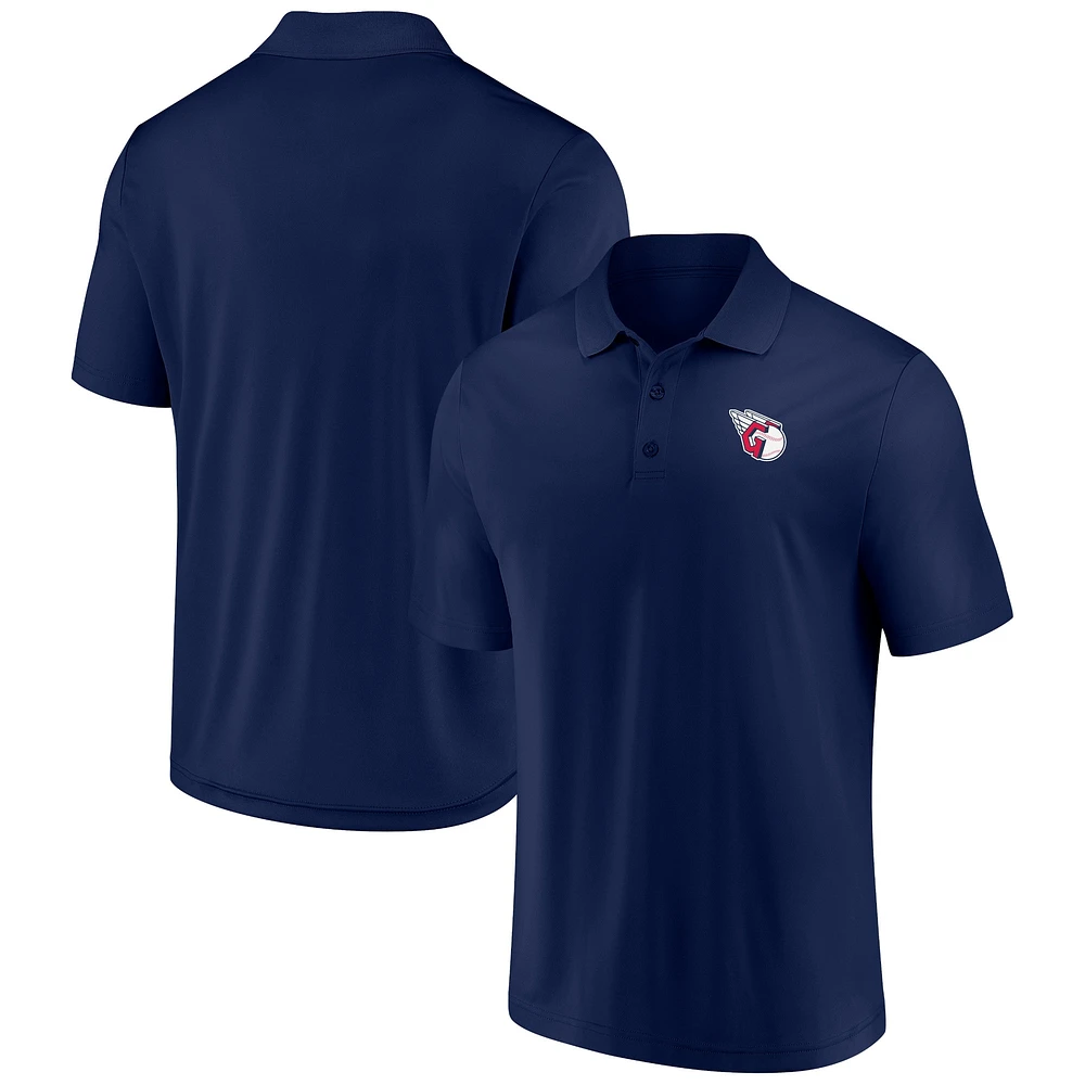 Men's Fanatics Navy Cleveland Guardians Winning Streak Polo